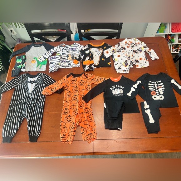 Carter's Halloween Kids Matching Sets - Black Orange White